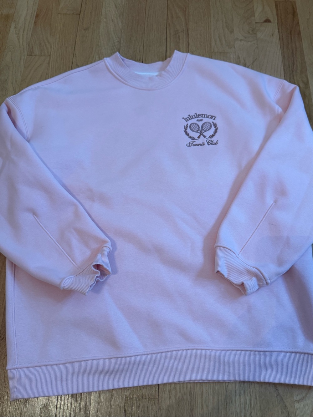Lululemon Pink 'Tennis Club' Crewneck Shirt